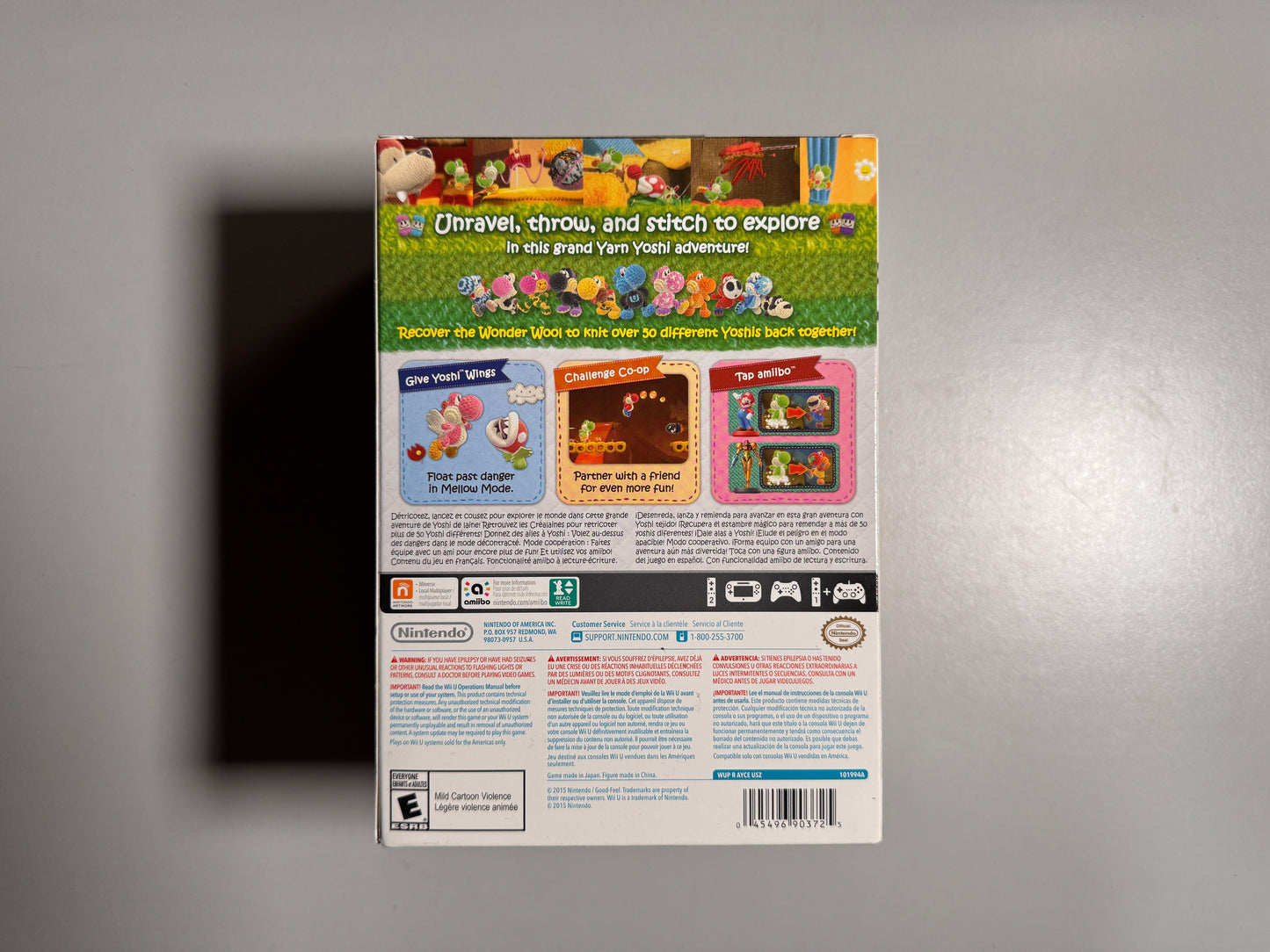 Yoshi's Woolly World + Green Yarn Yoshi amiibo Bundle (Wii U)