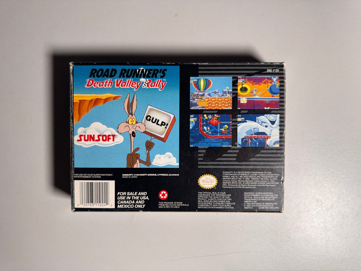 Road Runner's Death Valley Rally (Super Nintendo)